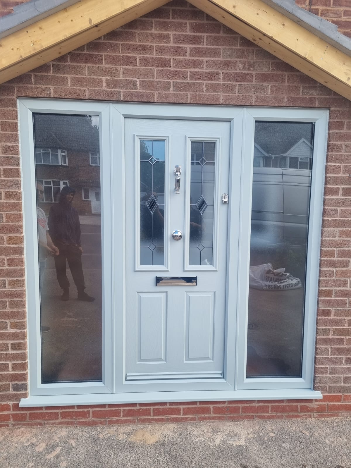 Composite door installation