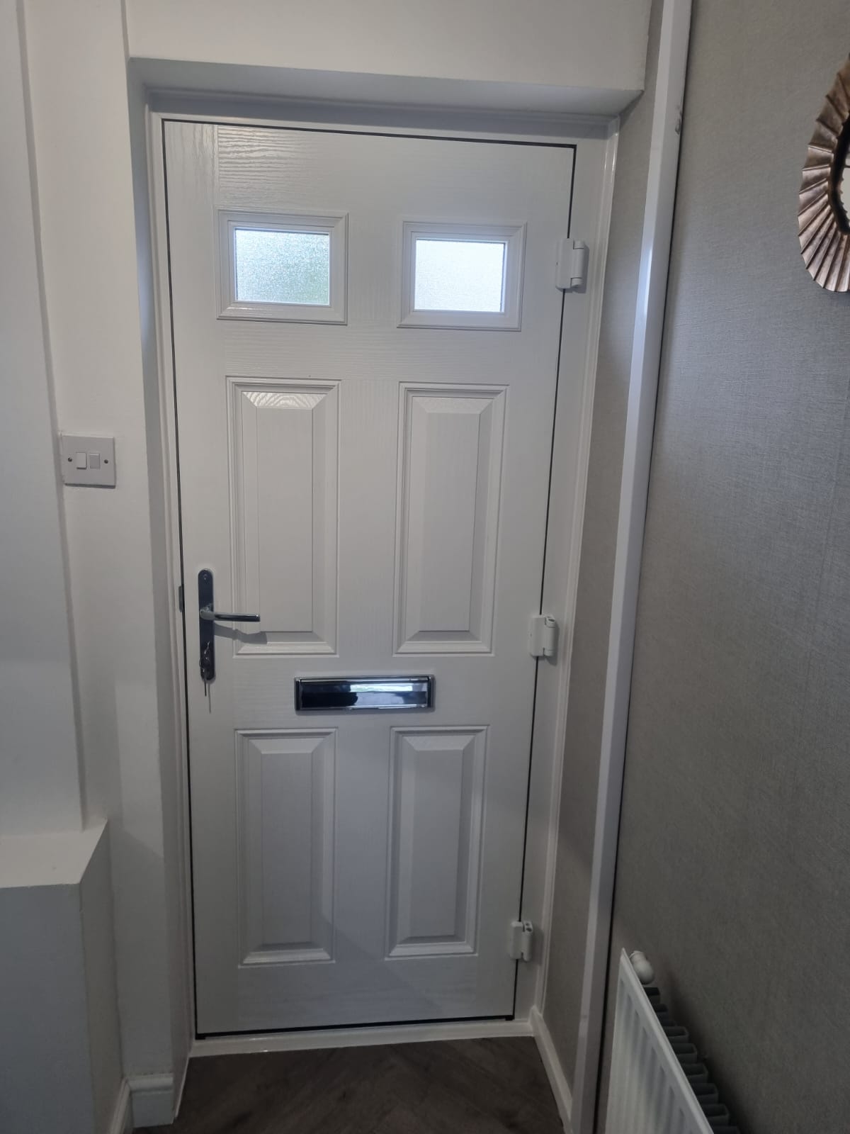 Composite door installation