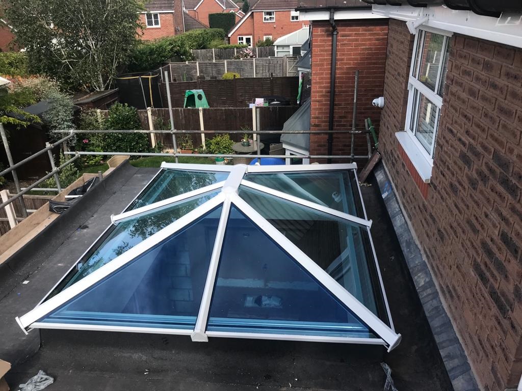 Roof lantern installation